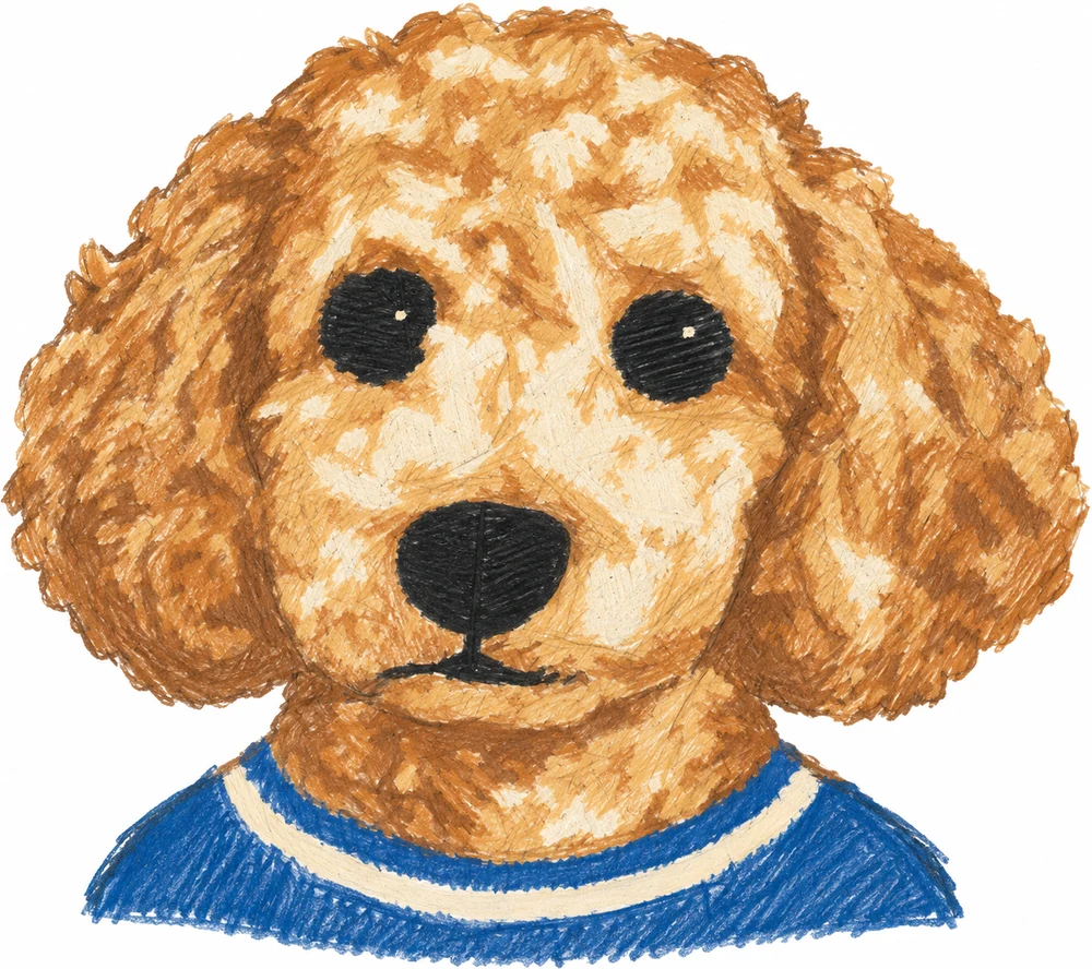 Claudette, a colored-pencil study