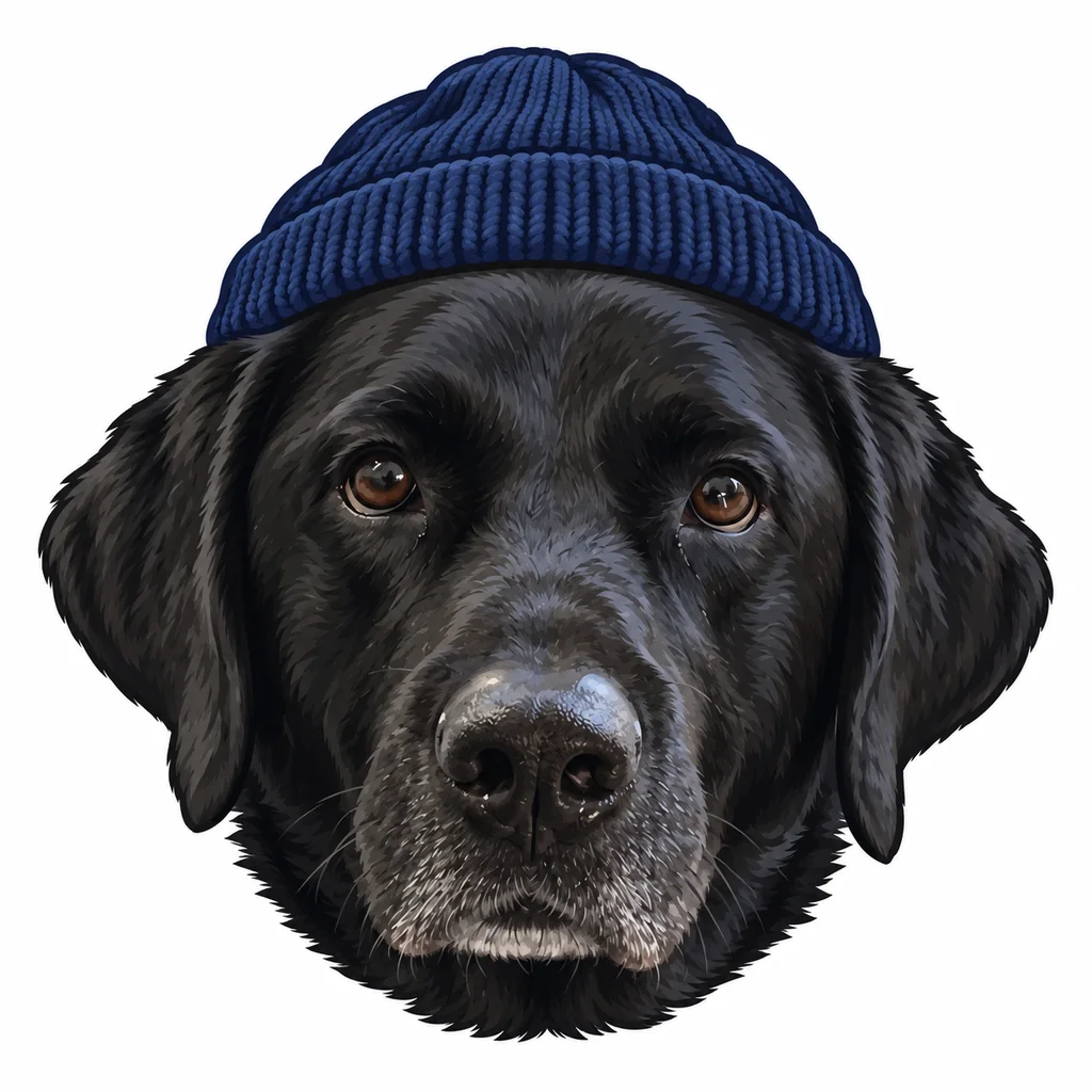 Black Labrador emblem